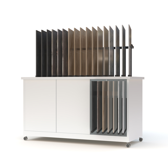 Desktop tile rack
