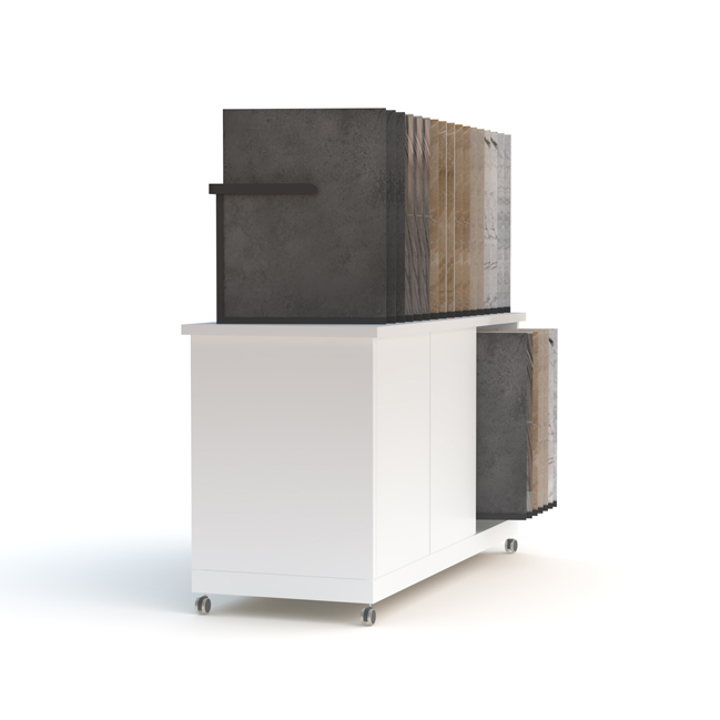 Desktop tile rack