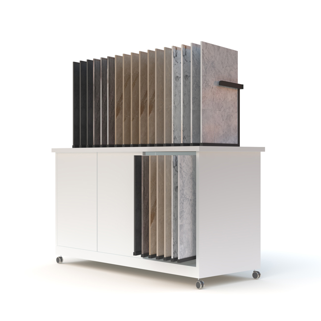 Desktop tile rack