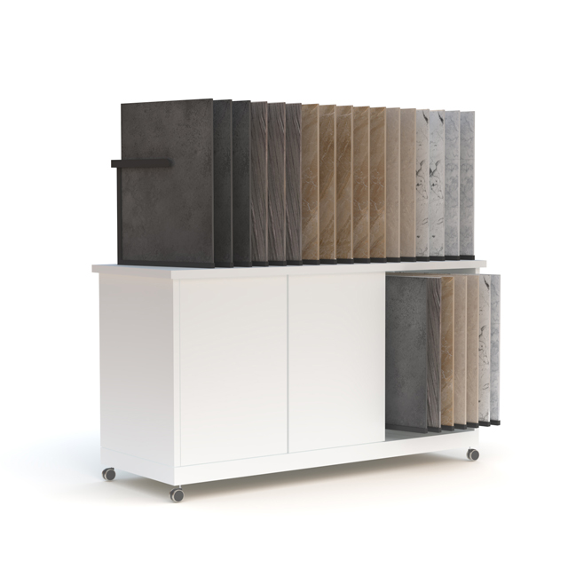Desktop tile rack